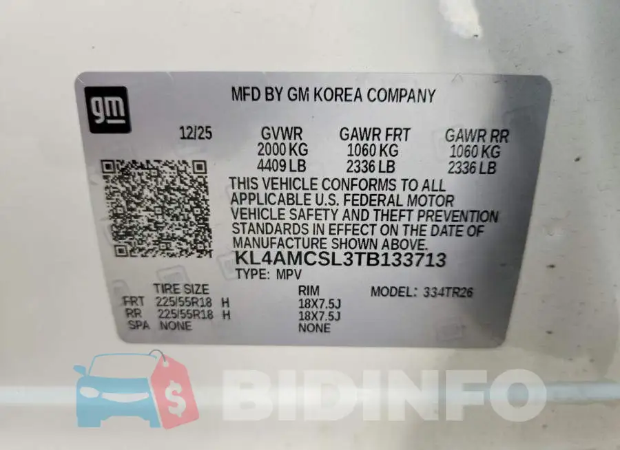 KL4AMCSL3TB133713 Photo# 13