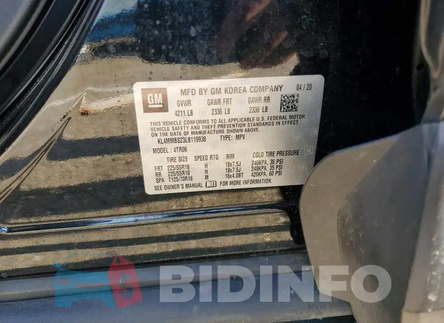 KL4MMBS23LB119938 Photo# 13
