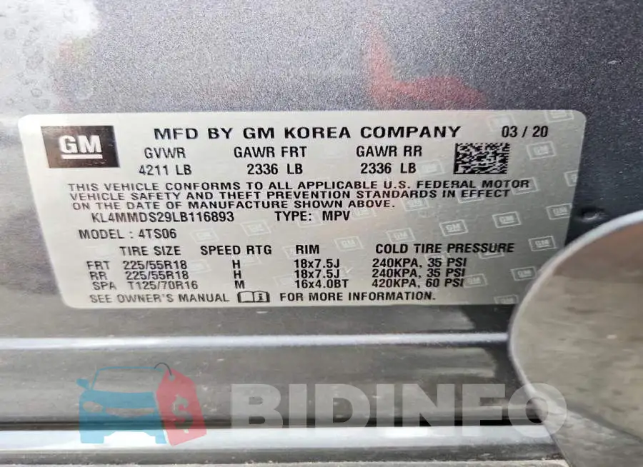 KL4MMDS29LB116893 Photo# 14