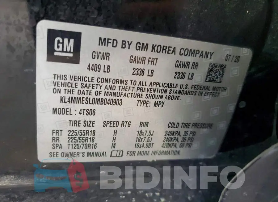 KL4MMESL0MB040903 Photo# 13
