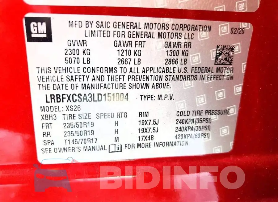 LRBFXCSA3LD151004 Photo# 13