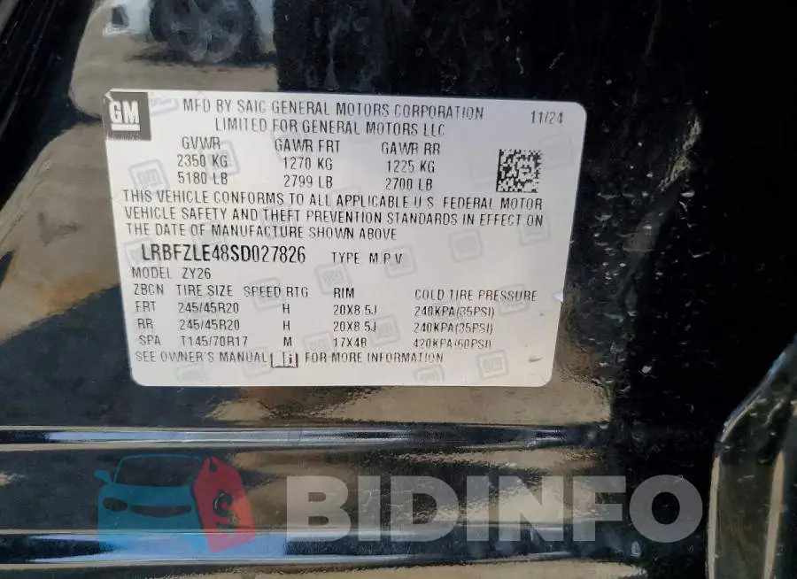 LRBFZLE48SD027826 Photo# 13