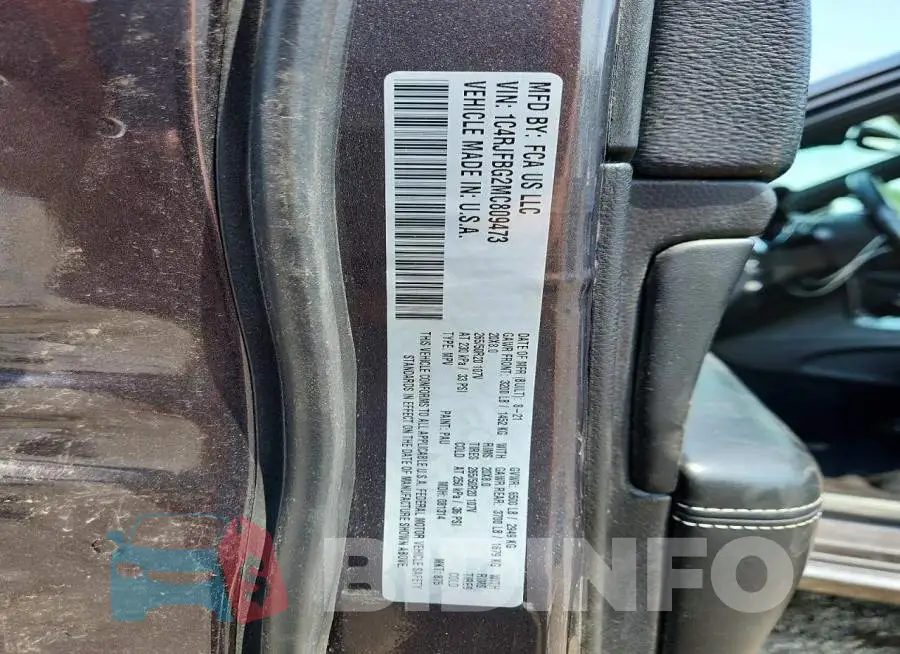 1C4RJFBG2MC809473 Photo# 13