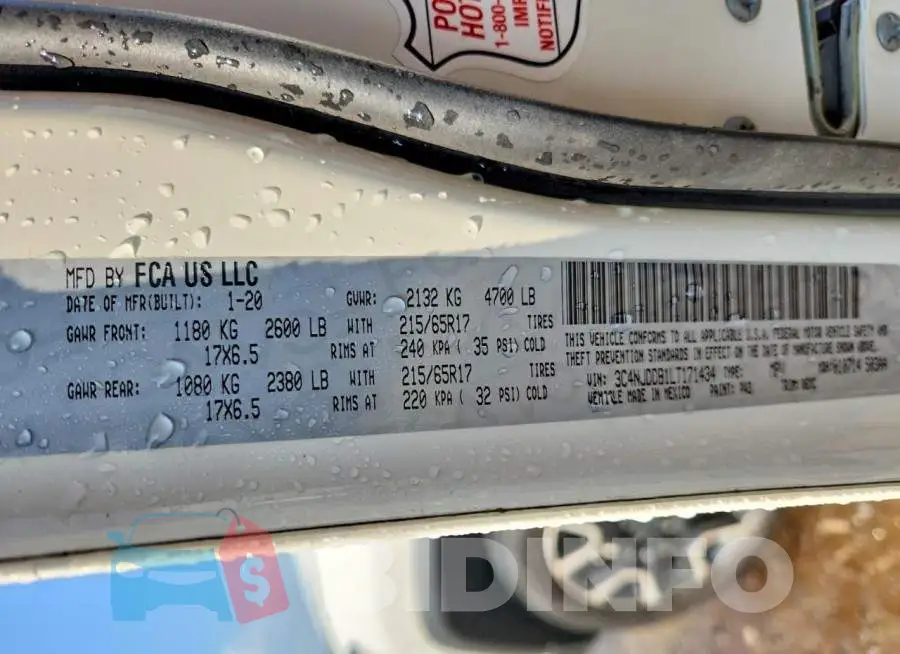 3C4NJDDB1LT171434 Photo# 13