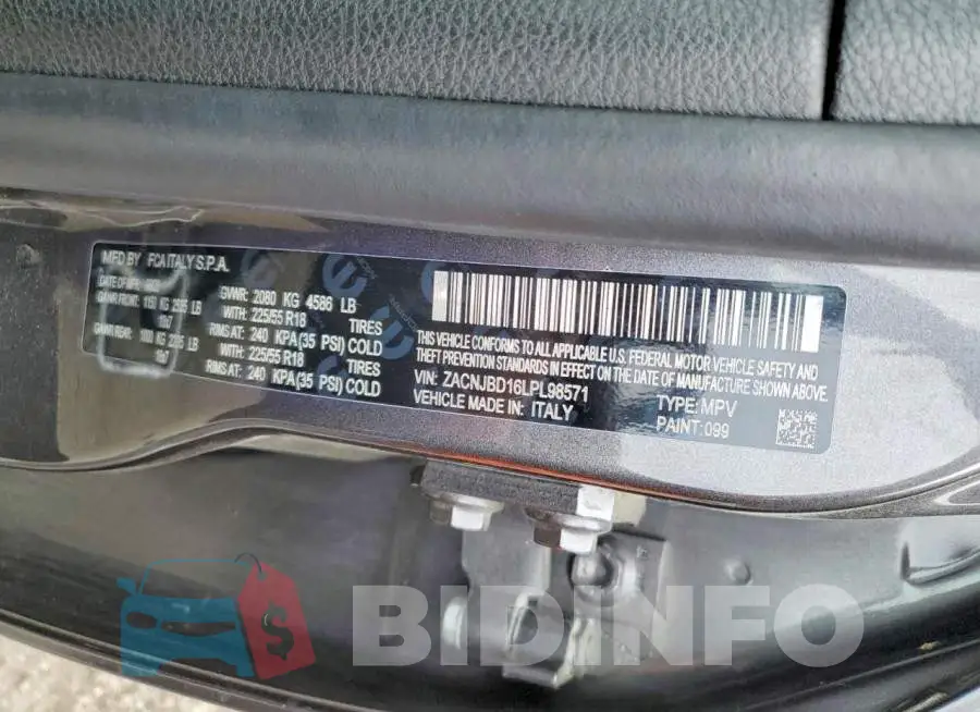 ZACNJBD16LPL98571 Photo# 13