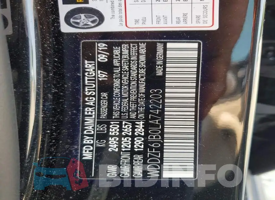 WDDZF6JB0LA742203 Photo# 13