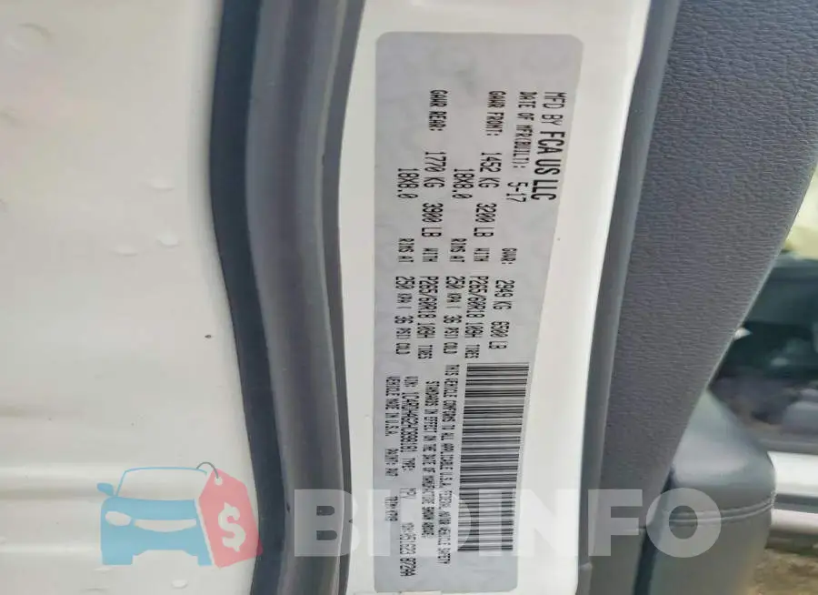 1C4RDHAG2HC898181 Photo# 13