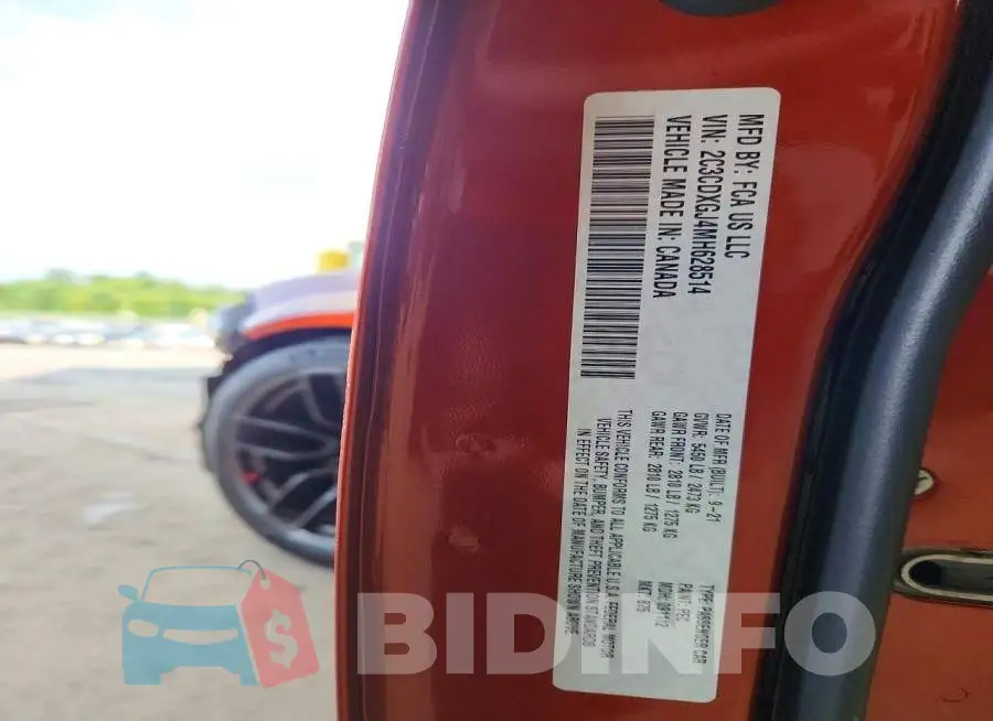 2C3CDXGJ4MH628514 Photo# 12