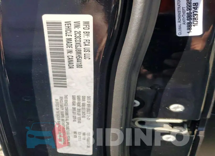 2C3CDXGJ8MH544180 Photo# 13