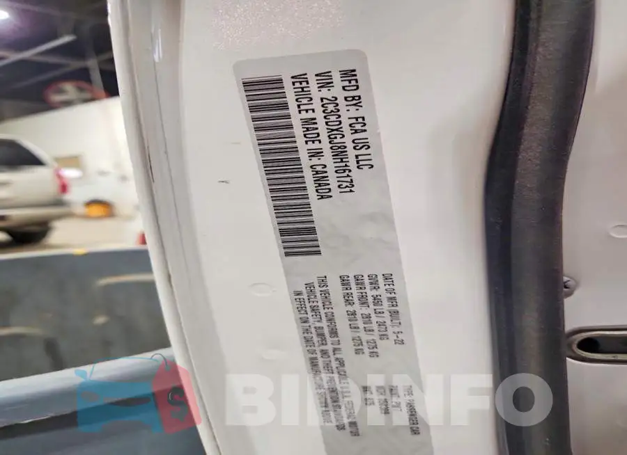 2C3CDXGJ8NH161731 Photo# 12