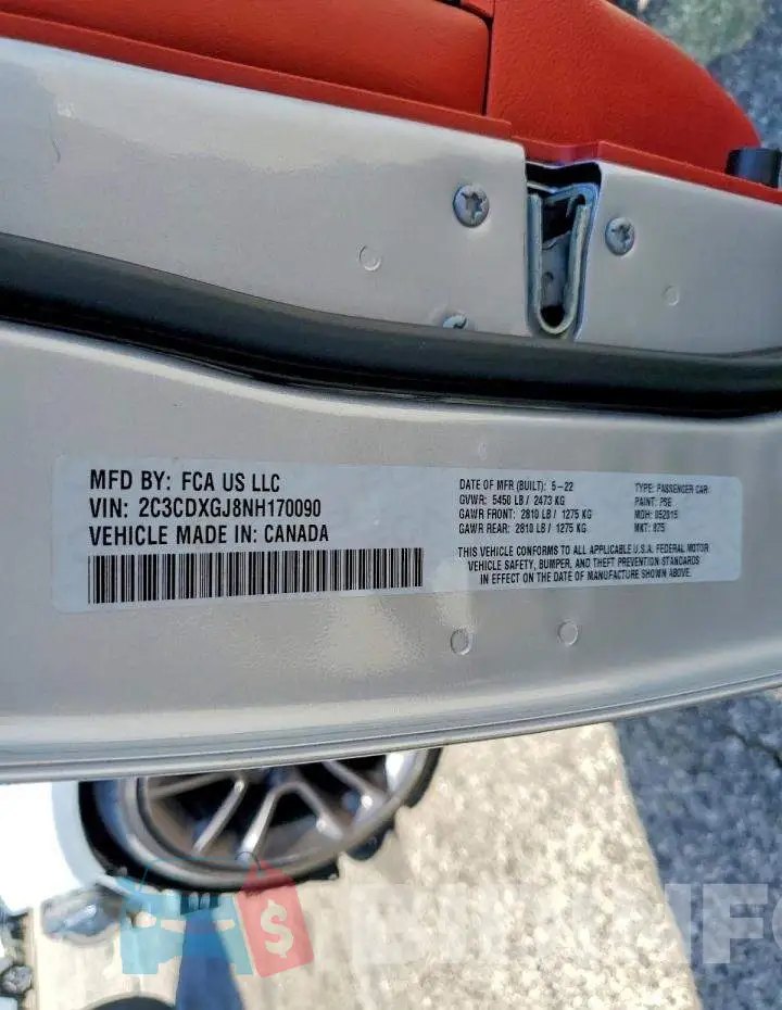 2C3CDXGJ8NH170090 Photo# 13