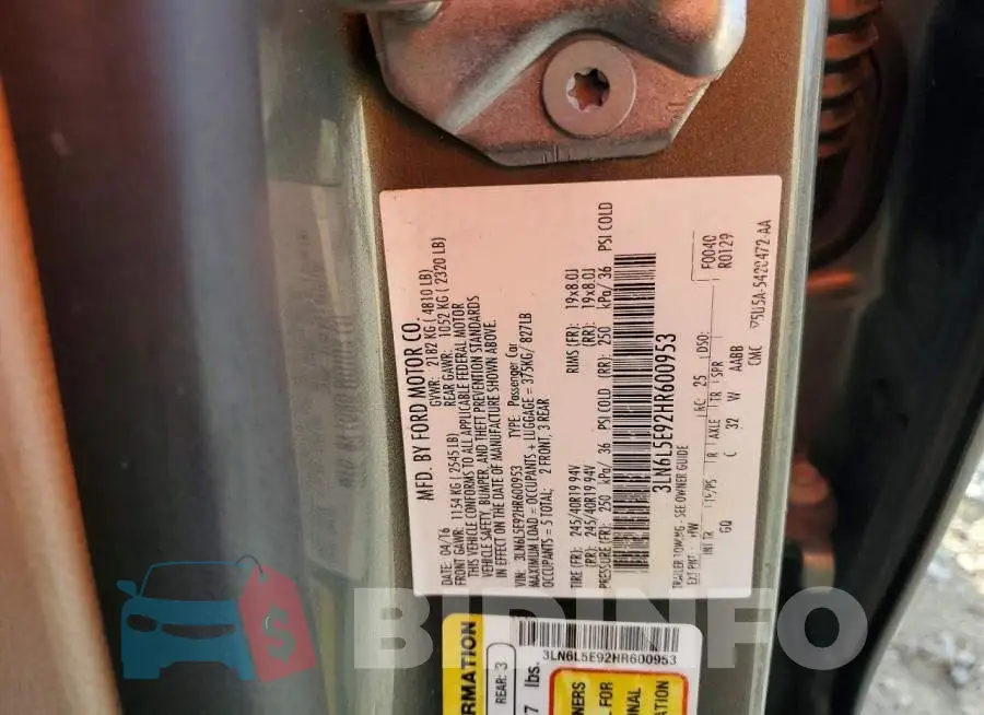 3LN6L5E92HR600953 Photo# 12