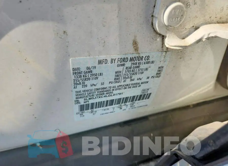 5LM5J7XC4LGL01791 Photo# 13