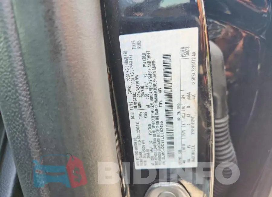 5LMCJ2C97LUL02486 Photo# 13