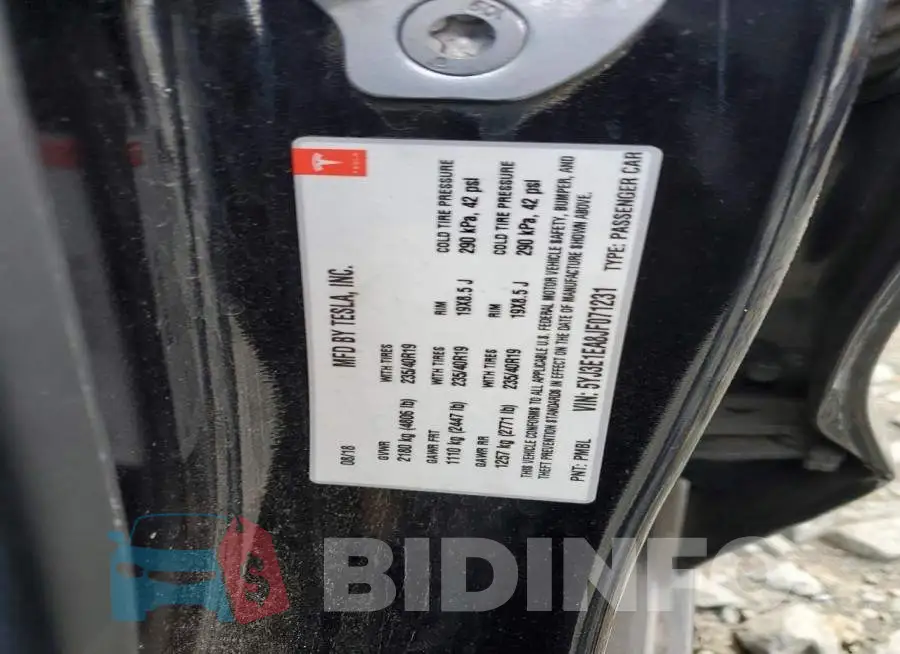 5YJ3E1EA8JF071231 Photo# 12