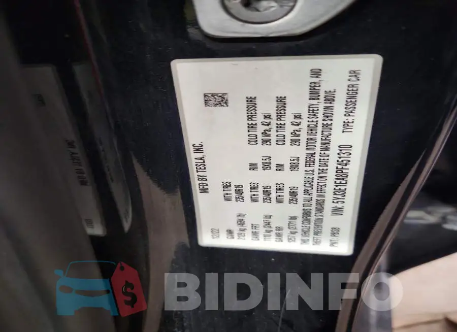 5YJ3E1EA8PF451310 Photo# 12
