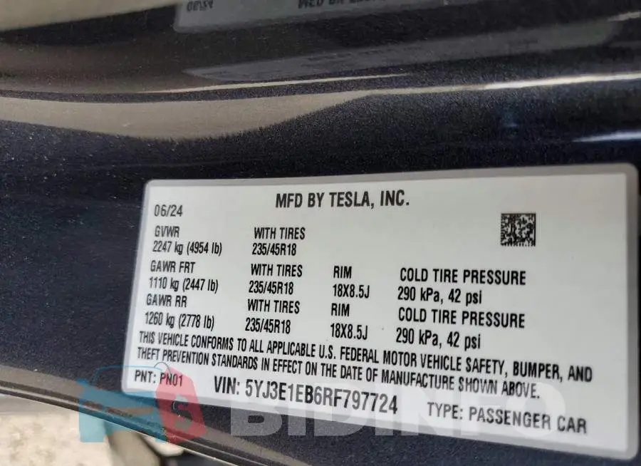 5YJ3E1EB6RF797724 Photo# 12