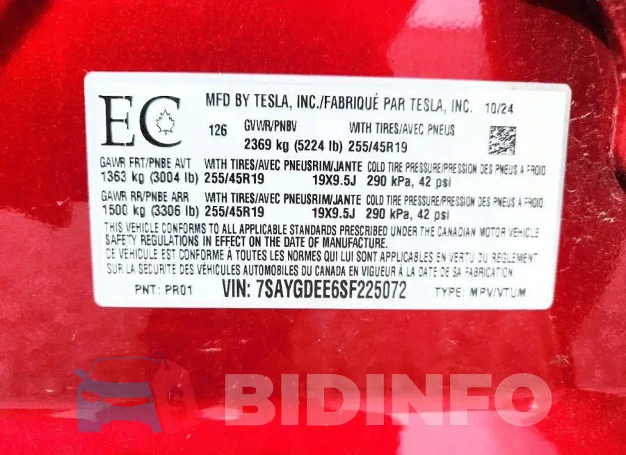 7SAYGDEE6SF225072 Photo# 12
