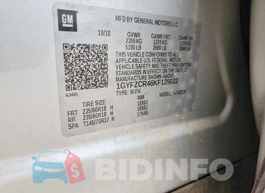 1GYFZCR46KF125022 Photo# 13