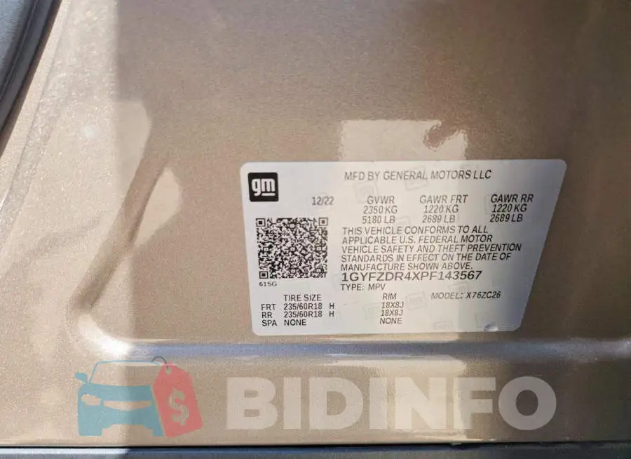 1GYFZDR4XPF143567 Photo# 13