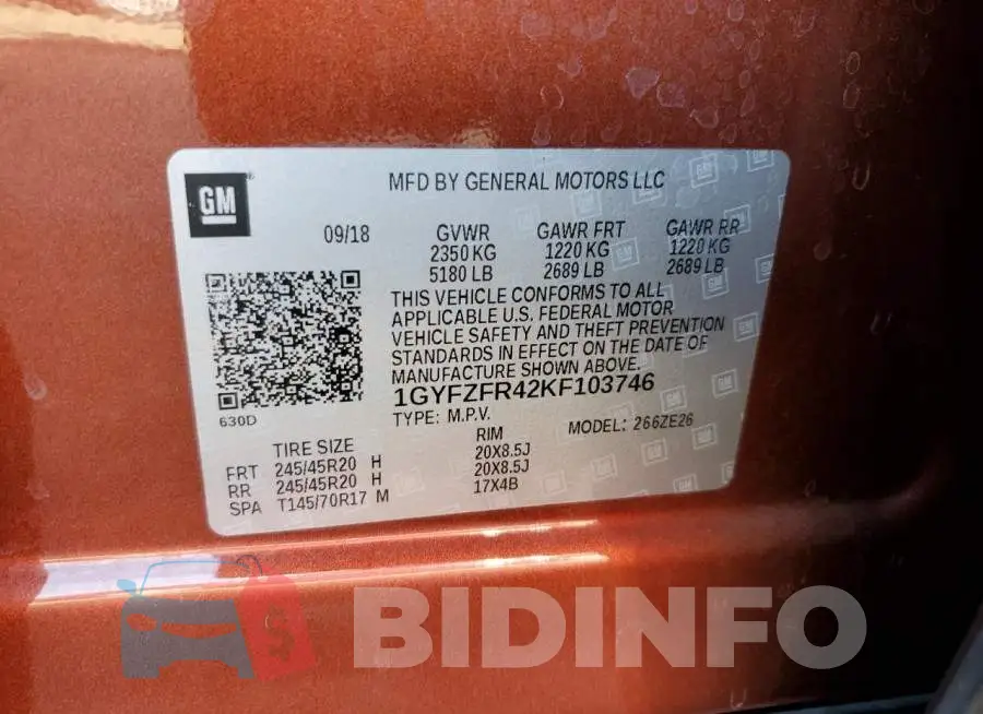 1GYFZFR42KF103746 Photo# 13