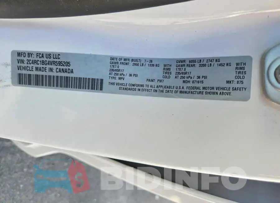 2C4RC1BG4VR595205 Photo# 14