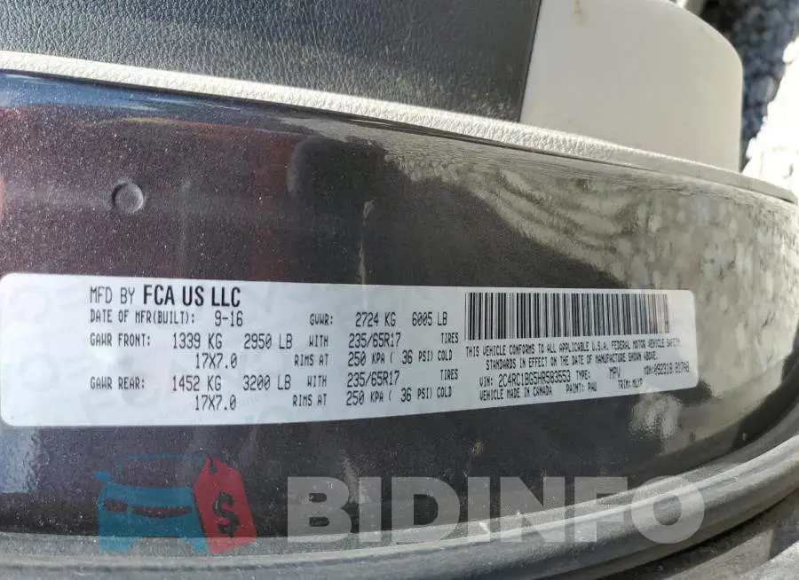 2C4RC1BG5HR583553 Photo# 13