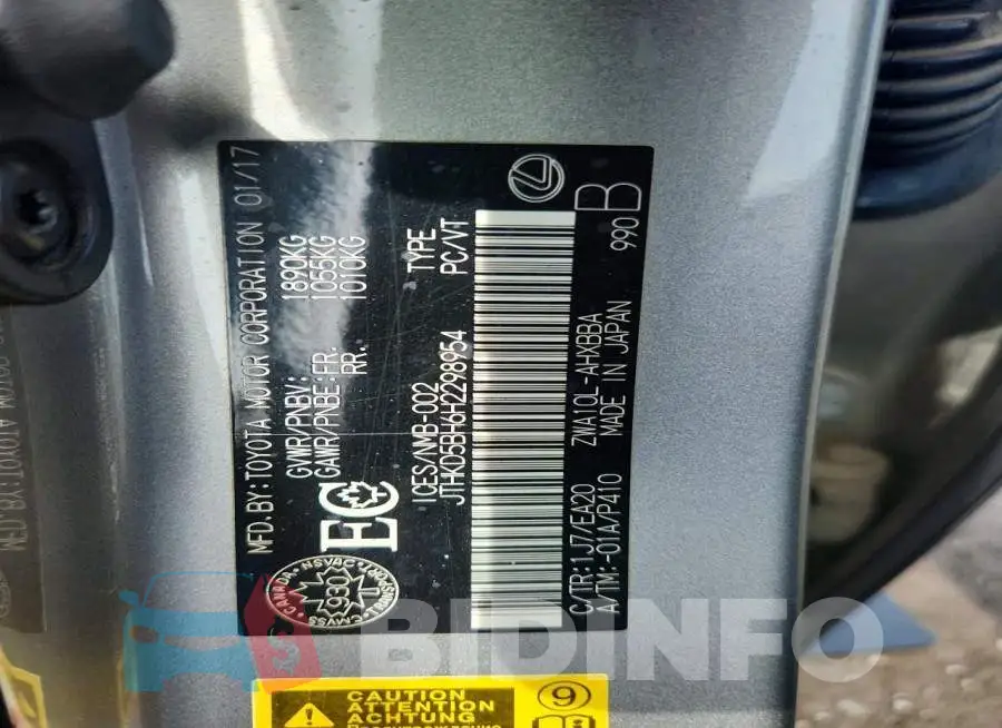 JTHKD5BH6H2298954 Photo# 13