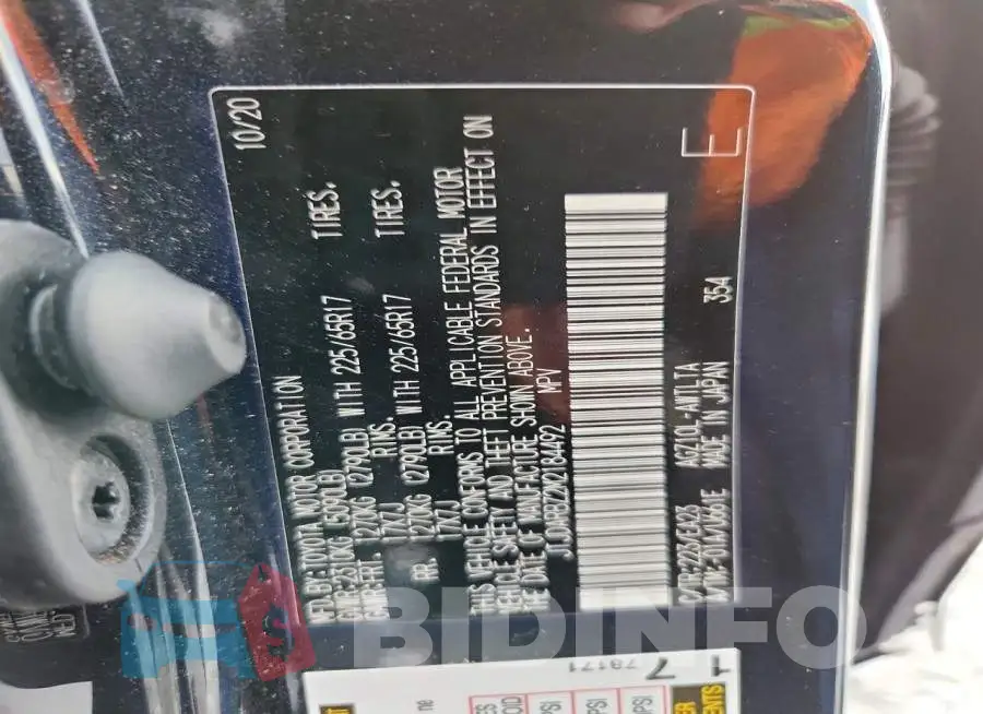 JTJDARBZ2M2184492 Photo# 13