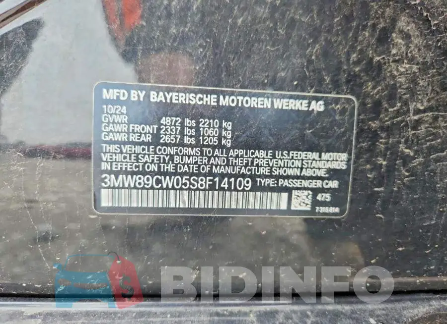 3MW89CW05S8F14109 Photo# 12