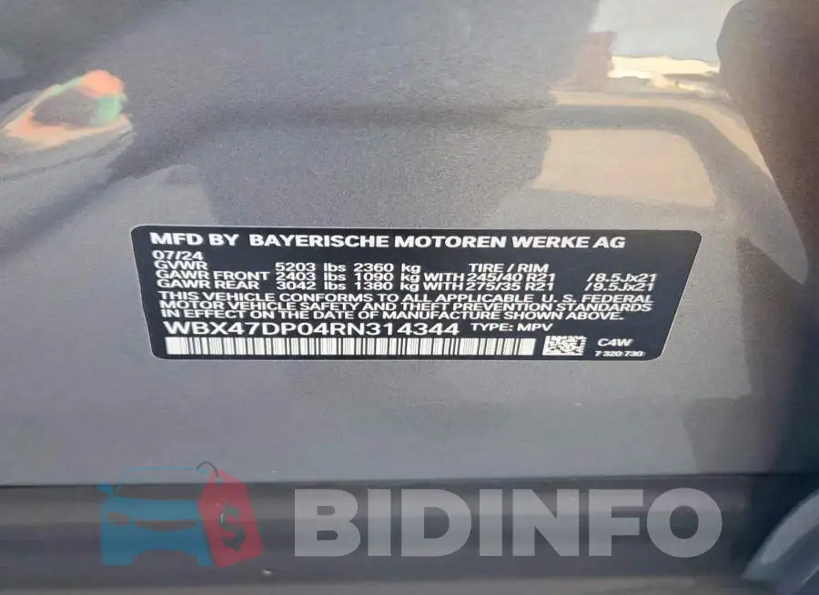 WBX47DP04RN314344 Photo# 13