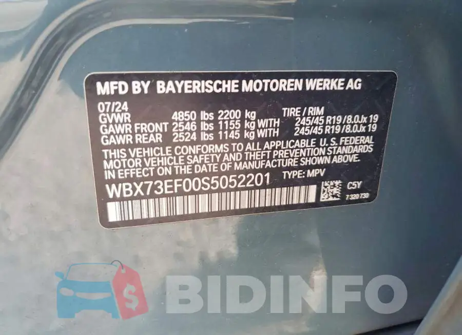 WBX73EF00S5052201 Photo# 13