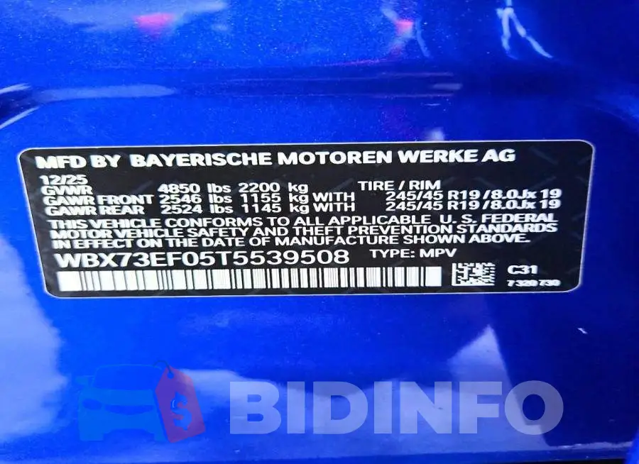 WBX73EF05T5539508 Photo# 13