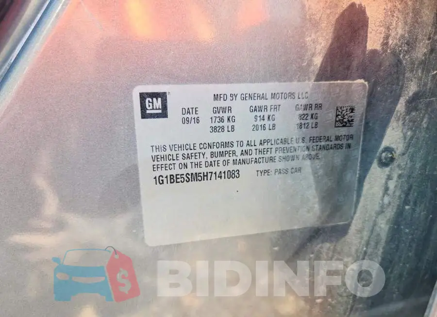 1G1BE5SM5H7141083 Photo# 12