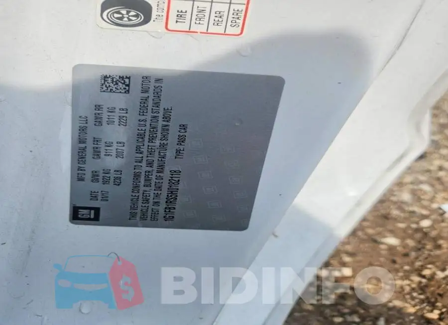 1G1FB1RS5H0182118 Photo# 12