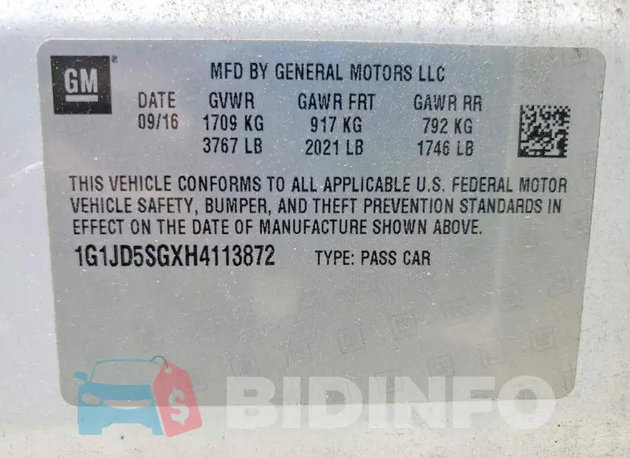 1G1JD5SGXH4113872 Photo# 12