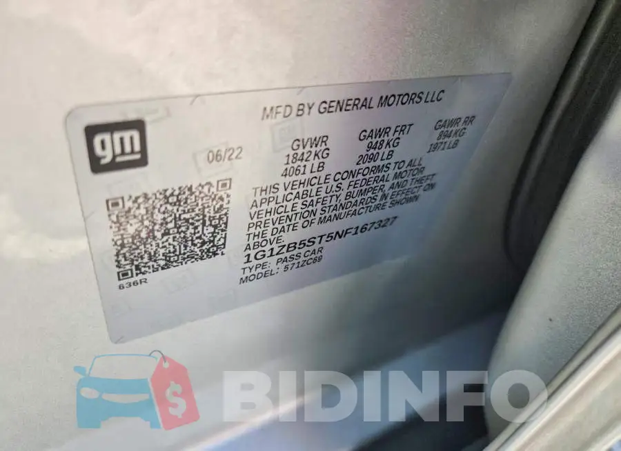 1G1ZB5ST5NF167327 Photo# 12