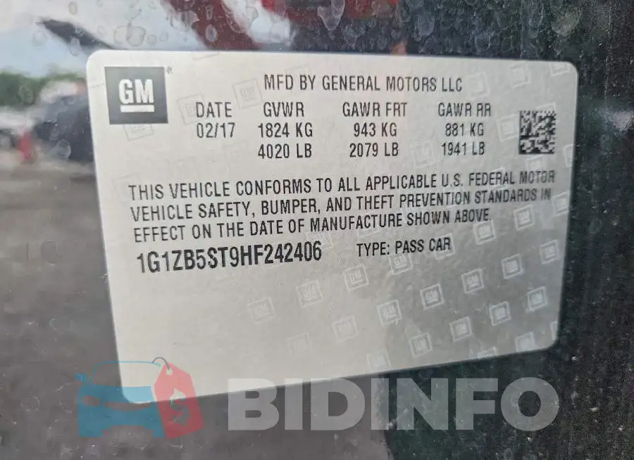 1G1ZB5ST9HF242406 Photo# 12