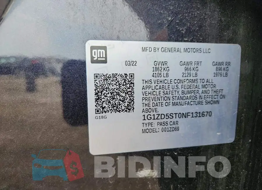 1G1ZD5ST0NF131670 Photo# 12