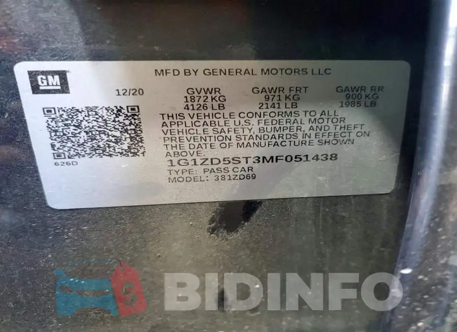 1G1ZD5ST3MF051438 Photo# 12