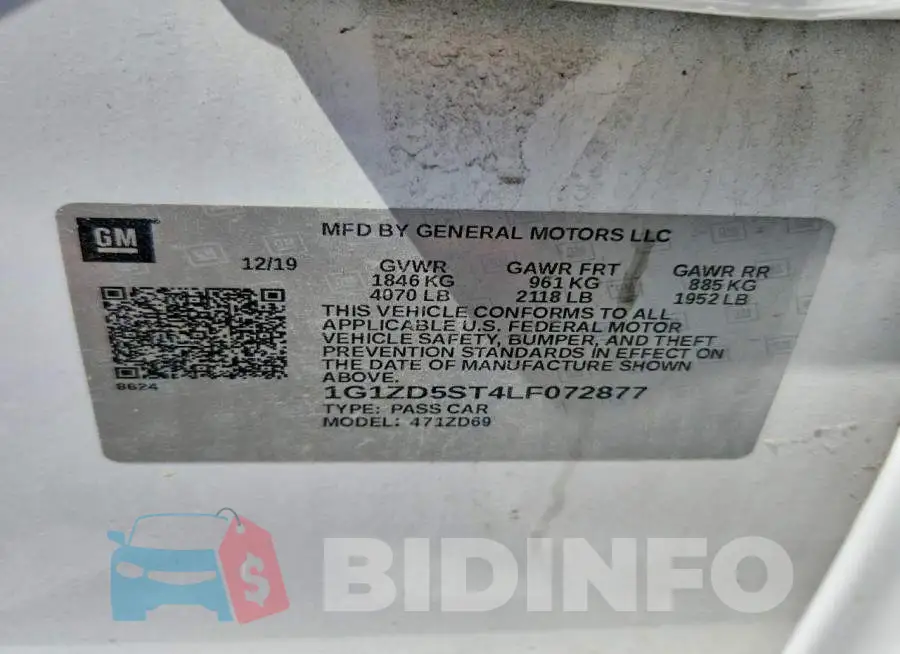 1G1ZD5ST4LF072877 Photo# 12