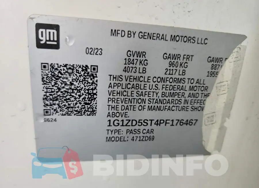 1G1ZD5ST4PF176467 Photo# 12