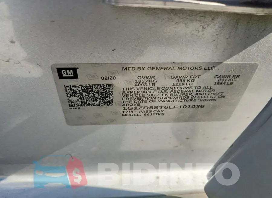 1G1ZD5ST6LF101036 Photo# 12