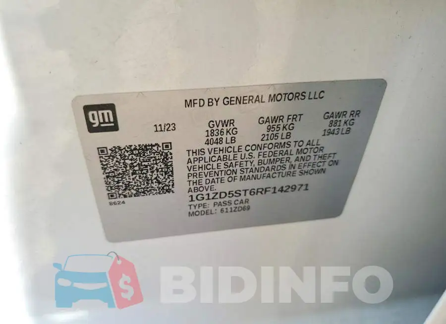 1G1ZD5ST6RF142971 Photo# 12