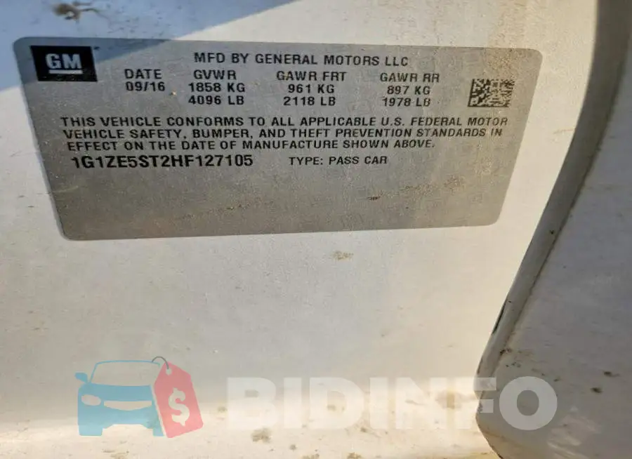 1G1ZE5ST2HF127105 Photo# 12