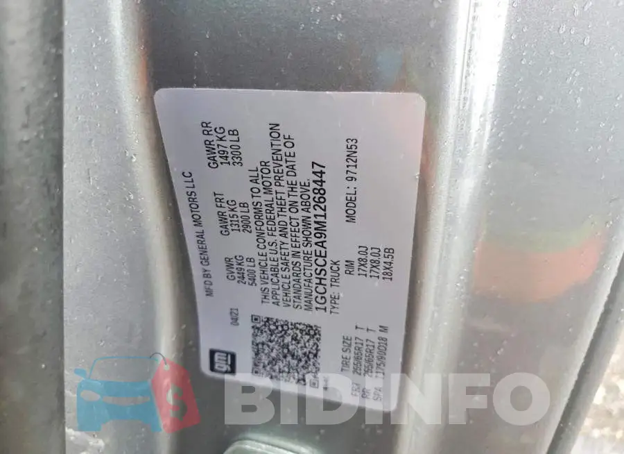1GCHSCEA9M1268447 Photo# 12