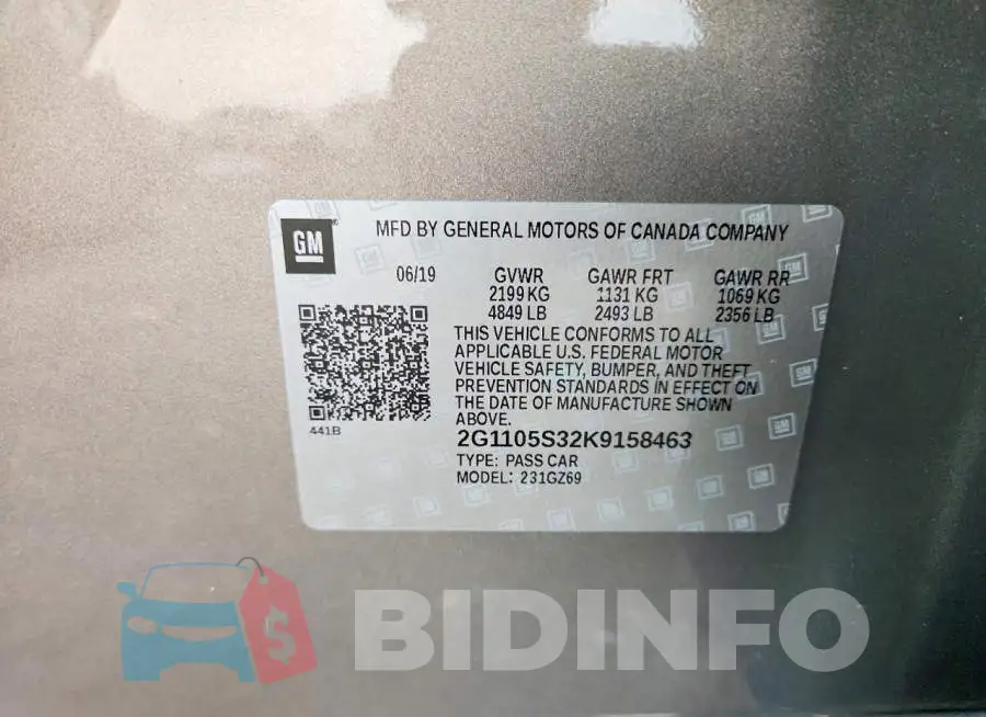 2G1105S32K9158463 Photo# 13