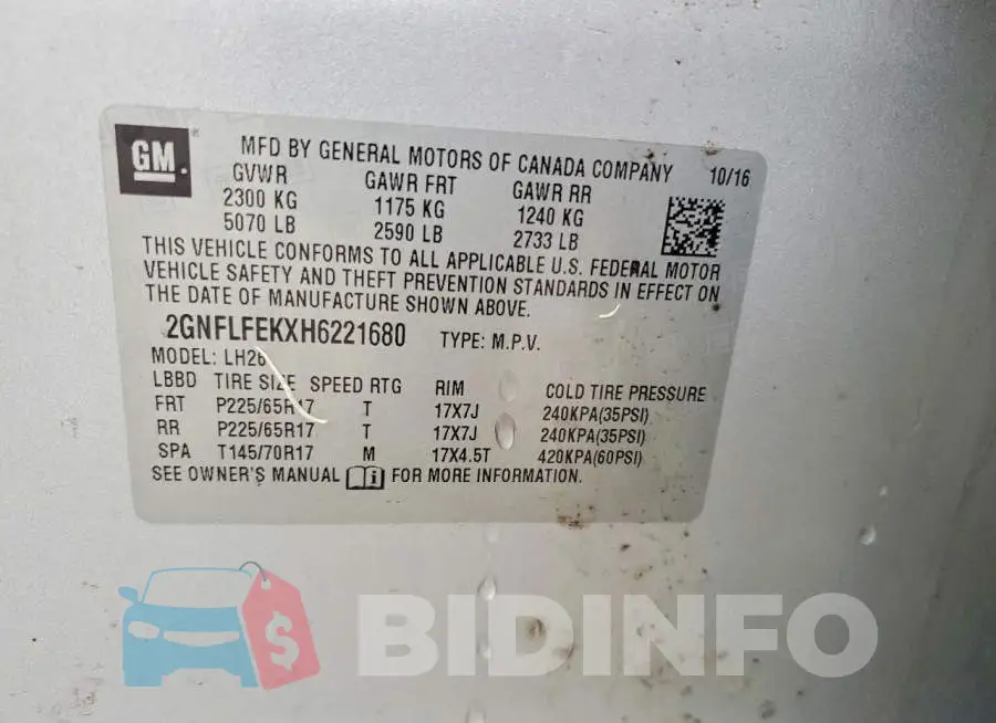 2GNFLFEKXH6221680 Photo# 14