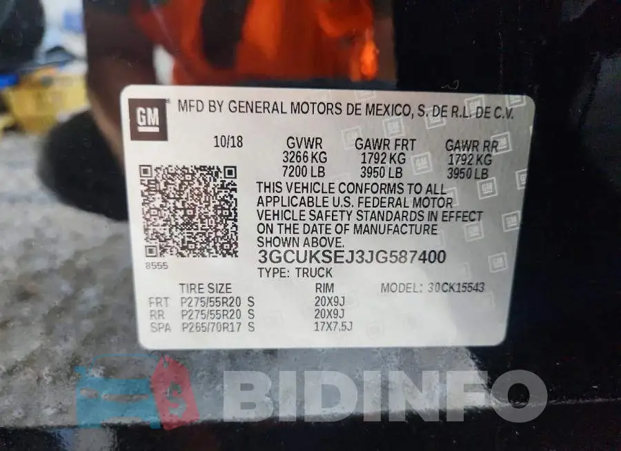3GCUKSEJ3JG587400 Photo# 12