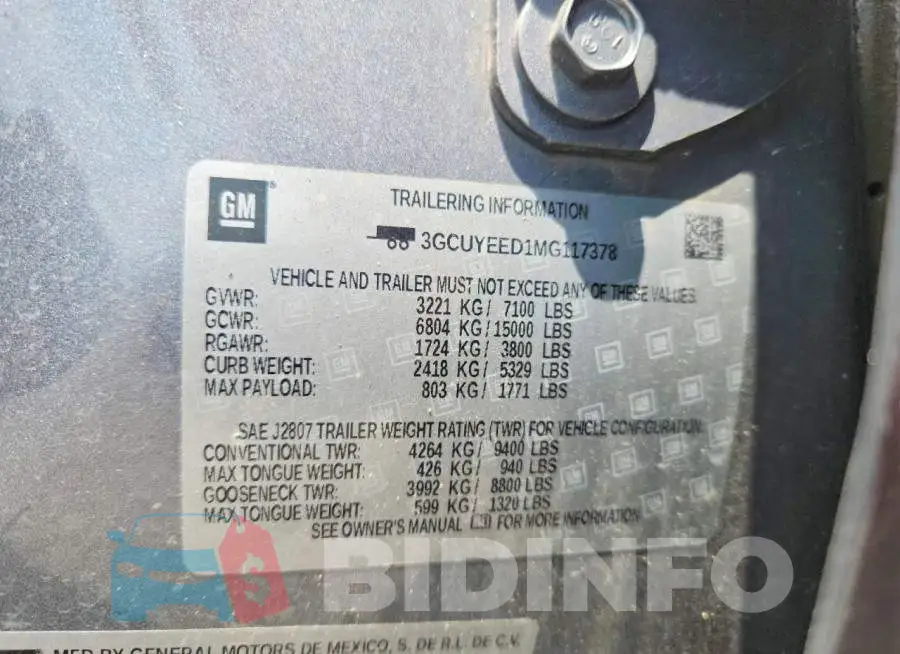 3GCUYEED1MG117378 Photo# 12